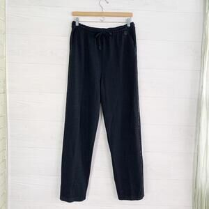 St. John Sport Marie Gray - Black santana knit casual pants, M